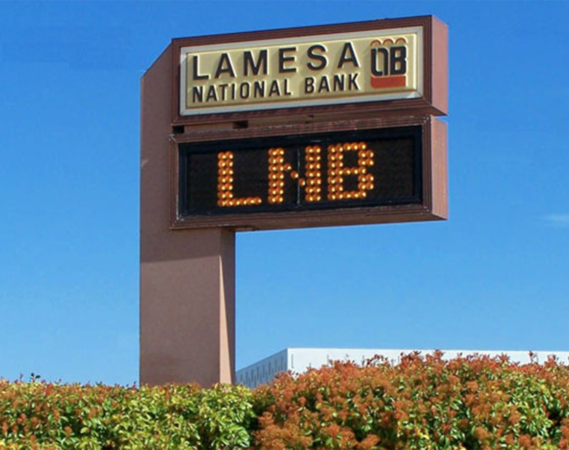 Half Lamesa Sign
